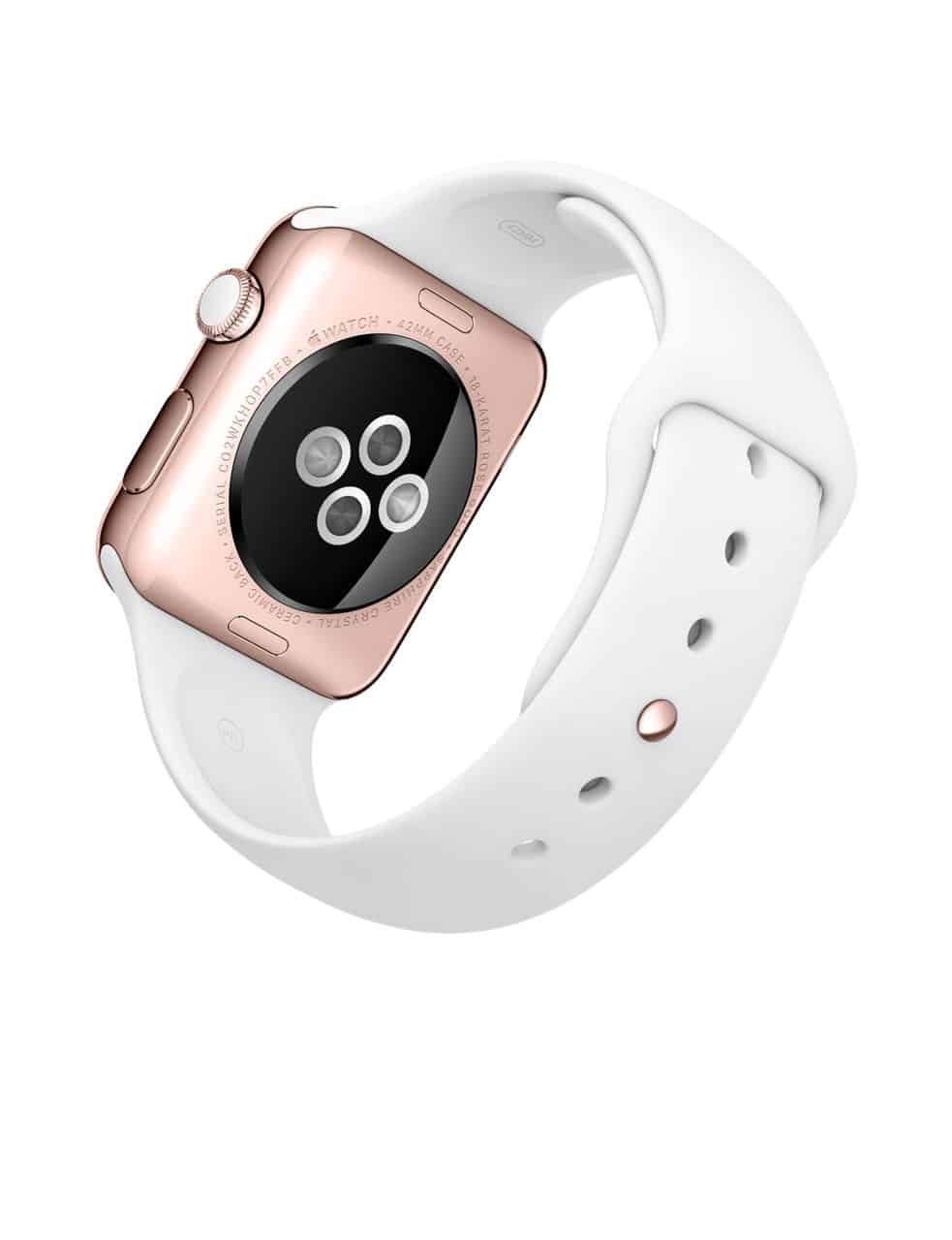 Apple Watch Series 2 Rose Gold with White Sport Band - Carter Lux