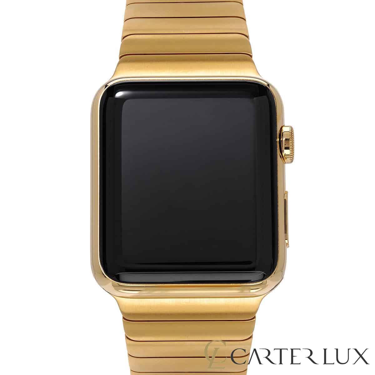 Apple Watch Link 24-Karat Gold Link Bracelet Series 3 - Carterlux.com