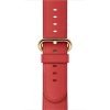 Classic Buckle Red with Plated Hardware