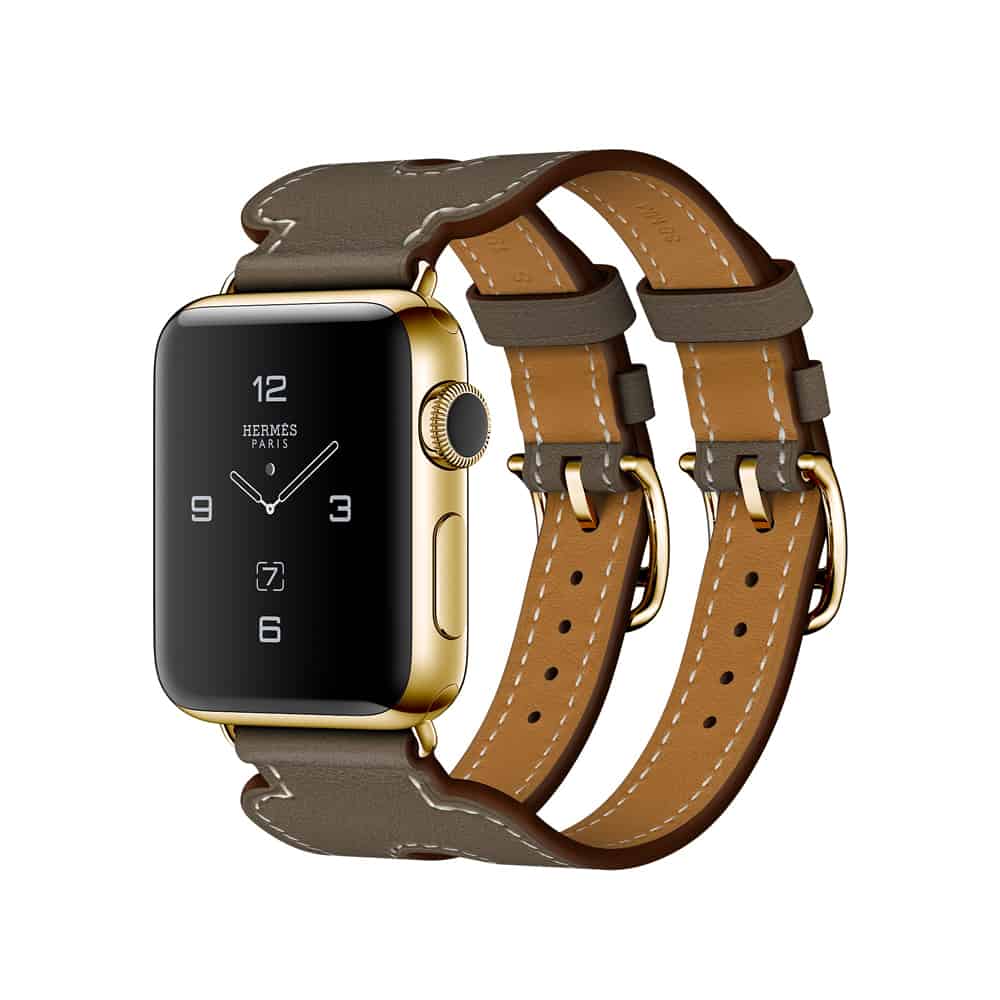 Double Buckle Cuff Hermès Band for Apple Watch 38mm - Carterlux.com