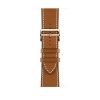 Single Tour Deployment Buckle Fauve Hermès Band only for Apple Watch 44mm - Image 2