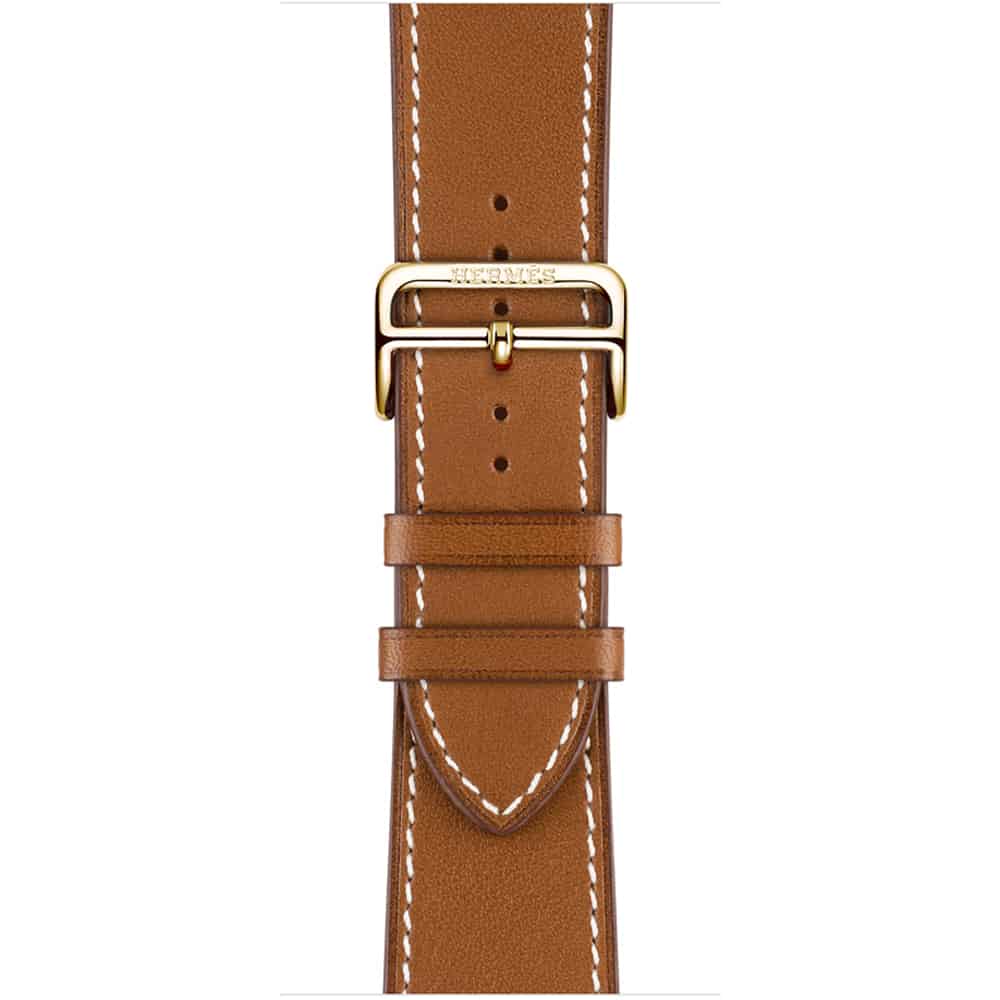 Single Tour Deployment Buckle Fauve Hermès Band only for Apple Watch 44mm