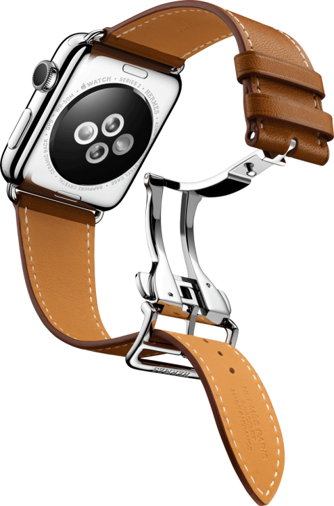 fauve barenia leather single tour deployment buckle