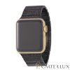 Black Diamond 24k Gold Apple Watch Black Link Series 2 - Image 3
