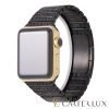 Black Diamond 24k Gold Apple Watch Black Link Series 2