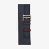 HERMÈS DOUBLE TOUR BLEU INDIGO 38mm BAND