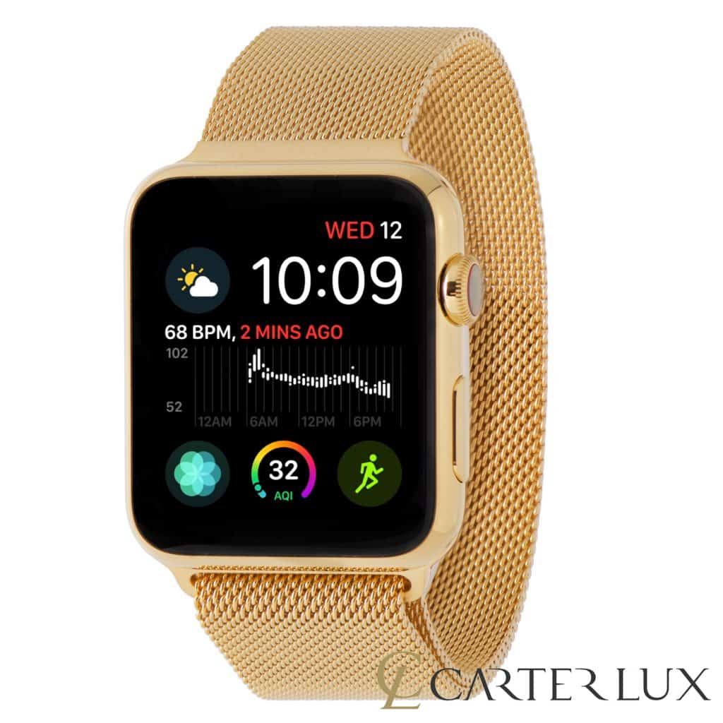 apple watch series 4 gold milanese band