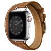 Hermes Apple Watch Series 6 with Attelage Double Tour Fauve - Image 2