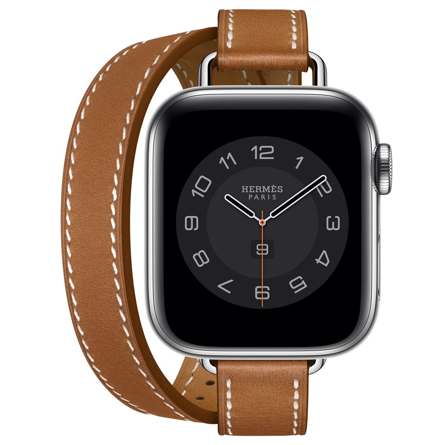Hermes Apple Watch Series 6 with Attelage Double Tour Fauve